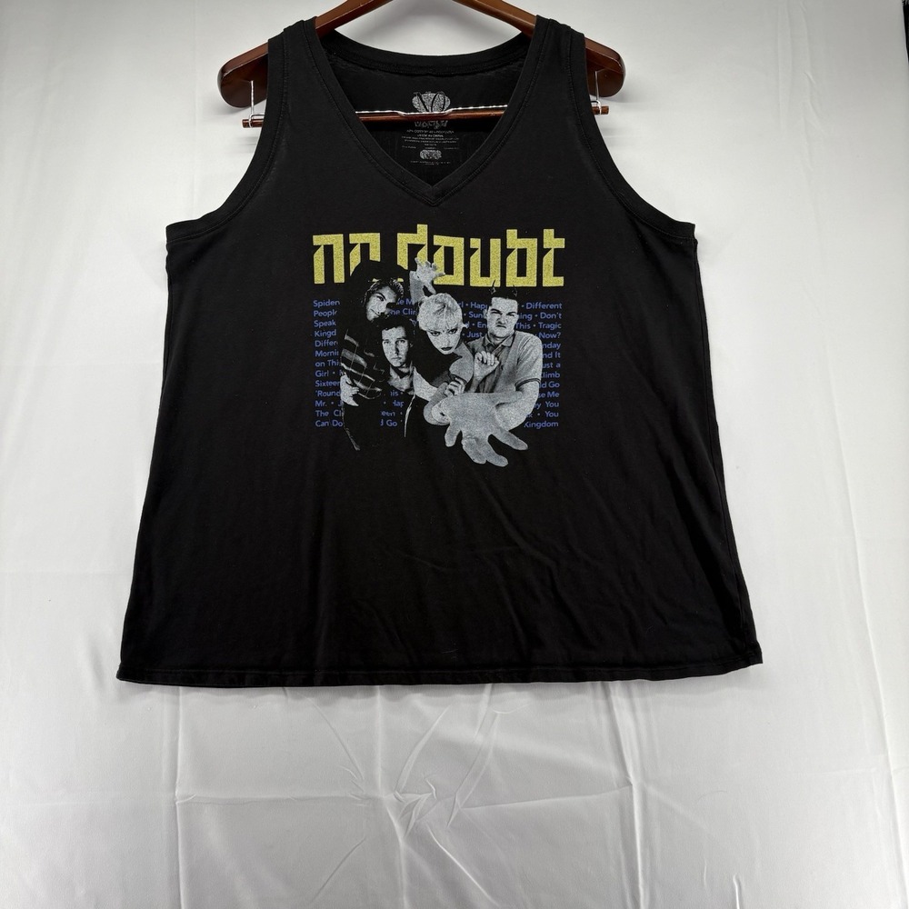 No Doubt Tank V-Neck Black Track Kingdom Size 2XL Women's (See Measurements)